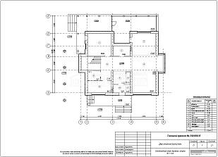 Отделочный план первого этажа М 1:100