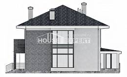 250-004-Л Проект двухэтажного дома, уютный дом из блока Каргополь, House Expert