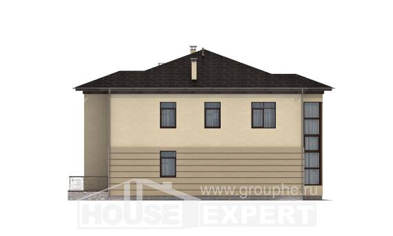 300-006-П Проект двухэтажного дома и гаражом, уютный дом из кирпича Вельск, House Expert