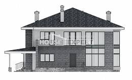 250-004-Л Проект двухэтажного дома, просторный загородный дом из блока, Архангельск