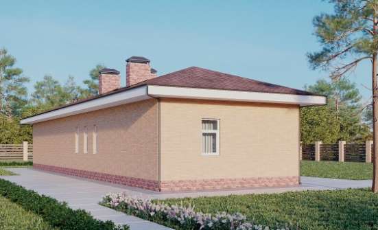 110-006-П Проект бани из бризолита Коряжма | Проекты одноэтажных домов от House Expert