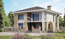180-015-Л Проект двухэтажного дома, красивый загородный дом из керамзитобетонных блоков Мирный, House Expert