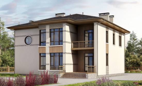 345-001-П Проект двухэтажного дома, классический домик из керамзитобетонных блоков Новодвинск | Проекты домов от House Expert