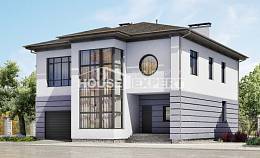 300-006-Л Проект двухэтажного дома, гараж, просторный коттедж из кирпича Котлас, House Expert