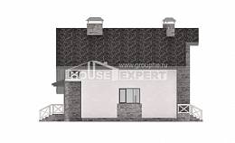 180-017-Л Проект двухэтажного дома мансардой и гаражом, просторный коттедж из газобетона Северодвинск, House Expert