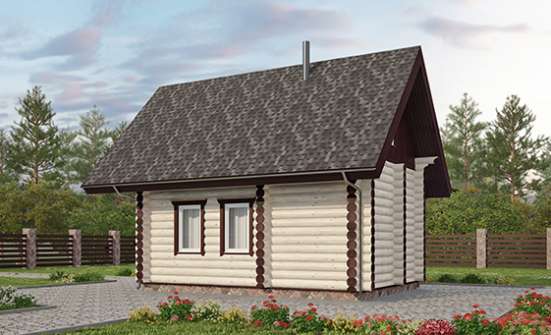 035-001-Л Проект бани из бревен Северодвинск | Проекты домов от House Expert